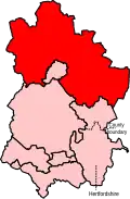 A large constituency in the in the north and north-east of the county.