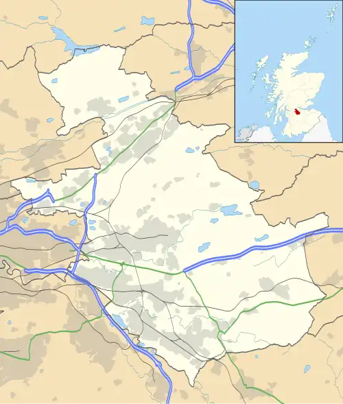 Shotts is located in North Lanarkshire