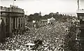 Parliament House (left) during Armistice Day address in North Terrace (1918)