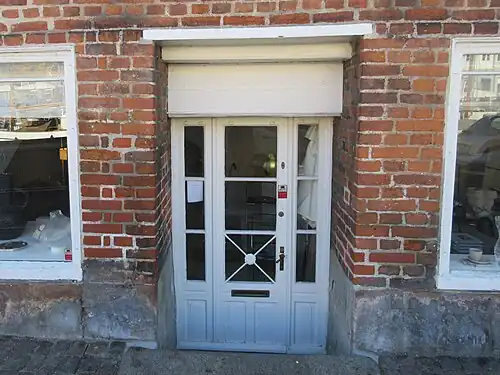 The basement entrance