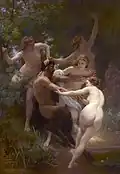 Image 112Nymphs and Satyr, by William Adolphe Bouguereau