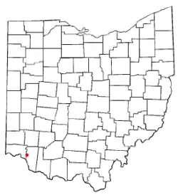 Location of Mount Carmel, Ohio