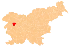 Location of the Municipality of Cerkno in Slovenia