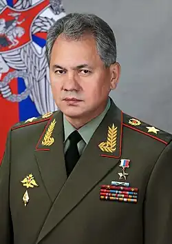 Sergey Shoigu in dress uniform