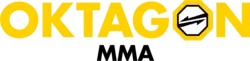 A poster or logo for 2023 in Oktagon MMA.