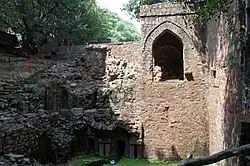 Old Baoli immediately to the west of Hindu Rao's House.