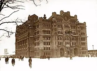 Old Post office in Belgrade, built in Serbo-Byzantine Revival