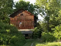 Old water mill on Sanna river in Łążek