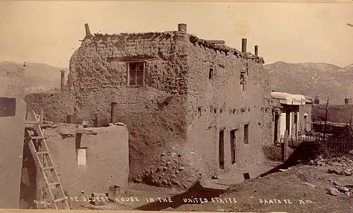 Oldest House in Santa Fe, New Mexico, c.1885