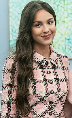 Woman in a pink outfit