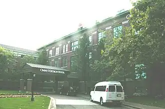 Rear of the Parke-Davis lab, now the entrance.