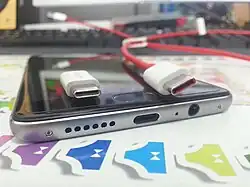 USB-C phone port and cables