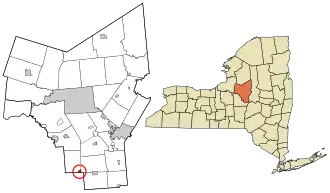 Location in Oneida County and the state of New York.