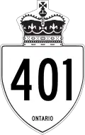 Ontario Highway 401 shield