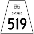Highway 519 marker