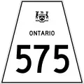 Highway 575 marker