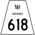Highway 618 marker