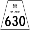 Highway 630 marker