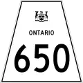 Highway 650 marker