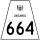 Highway 664 marker