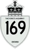 King's Highway 169 marker