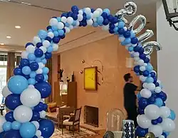 Balloons as decorations