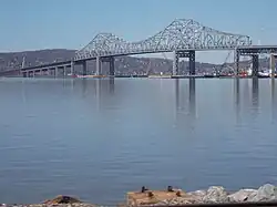 Original Tappan Zee Bridge, as seen from an Amtrak Train in 2015.