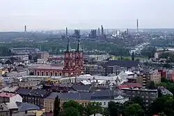 Areal view of Moravská Ostrava a Přívoz