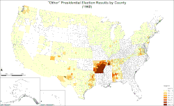 "Other" presidential election results by county