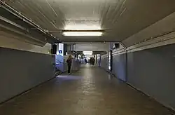 Tunnel connecting the tracks on the south side