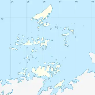 Kolomeitsev Islands is located in Nordenskiöld Archipelago
