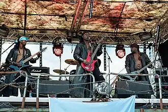 Overthrust performing at Wacken Open Air in Germany, 2016.