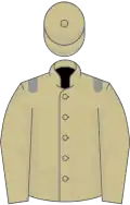 Beige, grey epaulets