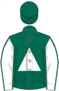 Dark Green, White Triangle, White Sleeves, Dark green Seams, Dark Green Cap