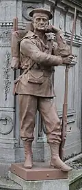 Marine on Henri Chapu's monument to those soldiers killed during the siege of Paris 1870–1871.
