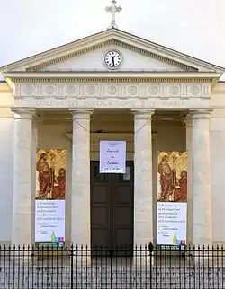 The Fronton with columns