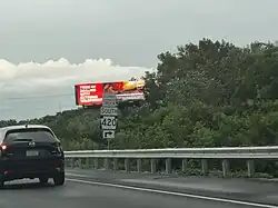 PA 420 Alternate Truck southbound along I-95.