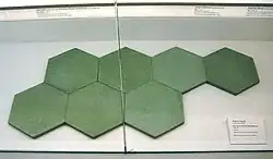 Original Casa Milà tiles on display at MoMA