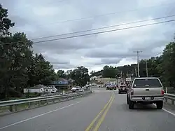 PA 255 southbound in Byrnedale