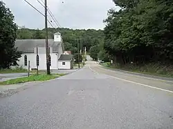 Northbound PA 36 in Newburg