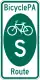 BicyclePA Route S marker