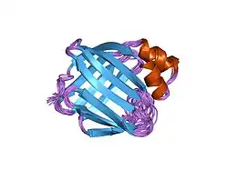 1jbh: Solution structure of cellular retinol binding protein type-I in the ligand-free state