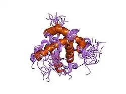 1p4q: Solution structure of the CITED2 transactivation domain in complex with the p300 CH1 domain