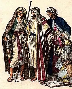 Costumes of Arab men, fourth to sixth century
