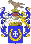 Coat of arms of baron Józef Borowski (1808)