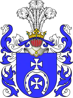 Episcopal coat of arms of Archbishop Leon Michał Przyłuski,