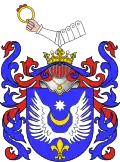Coat of arms of Pierścień granted to Franciszek Ryx in 1768