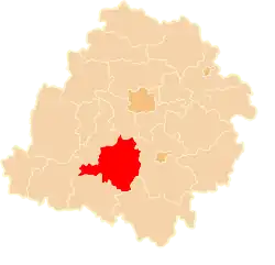 Location within the voivodeship