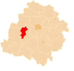 Location within the voivodeship
