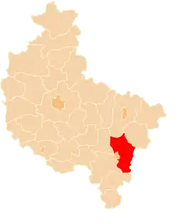 Location of Gmina Koźminek